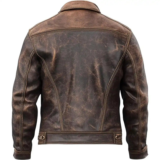 MensGenuineDistressedLeatherMotorcycleJacketTrucker-AmericanStyleVintageWesternTruckerJacketMen_14
